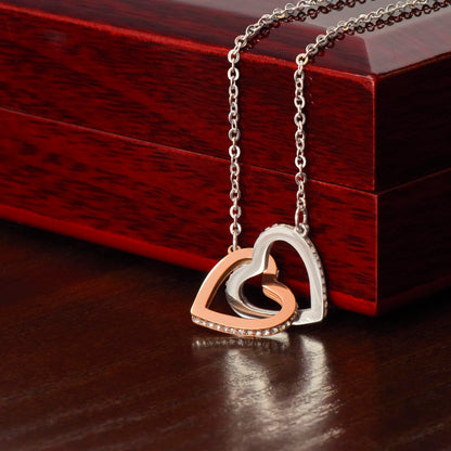 Personalized Valentine's Day Necklace with Custom Message Card | Romantic Gift Wife Girlfriend Anniversary Birthday