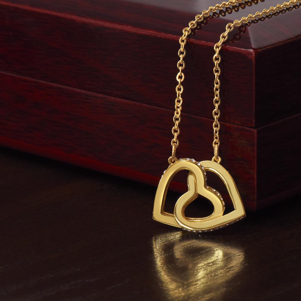 Personalized Valentine's Day Necklace with Custom Message Card | Romantic Gift Wife Girlfriend Anniversary Birthday