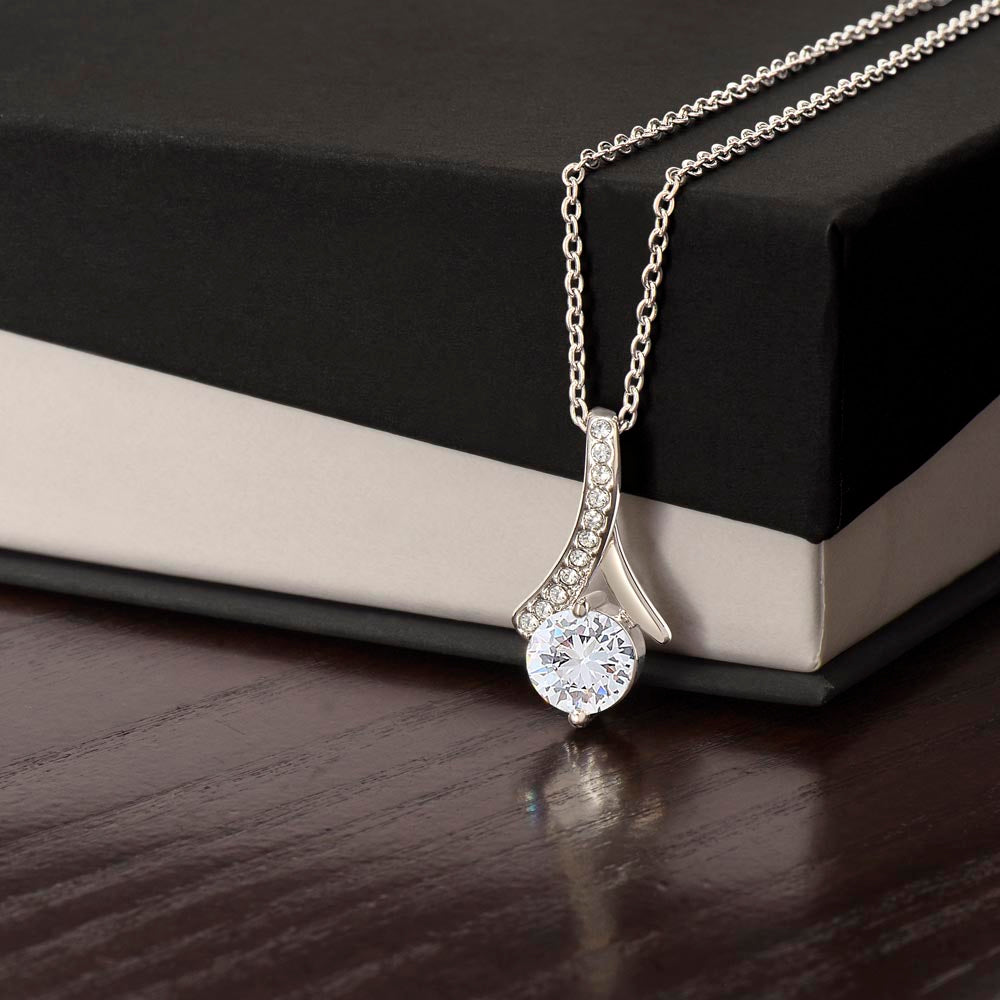 Custom Valentine's Day Necklace + Personalized Card Set | Gift for Girlfriend Wife Anniversary Birthday