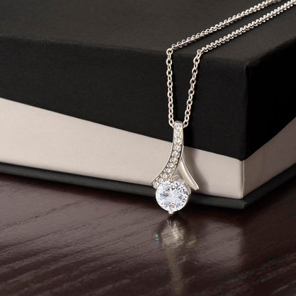 Custom Valentine's Day Necklace + Personalized Card Set | Gift for Girlfriend Wife Anniversary Birthday