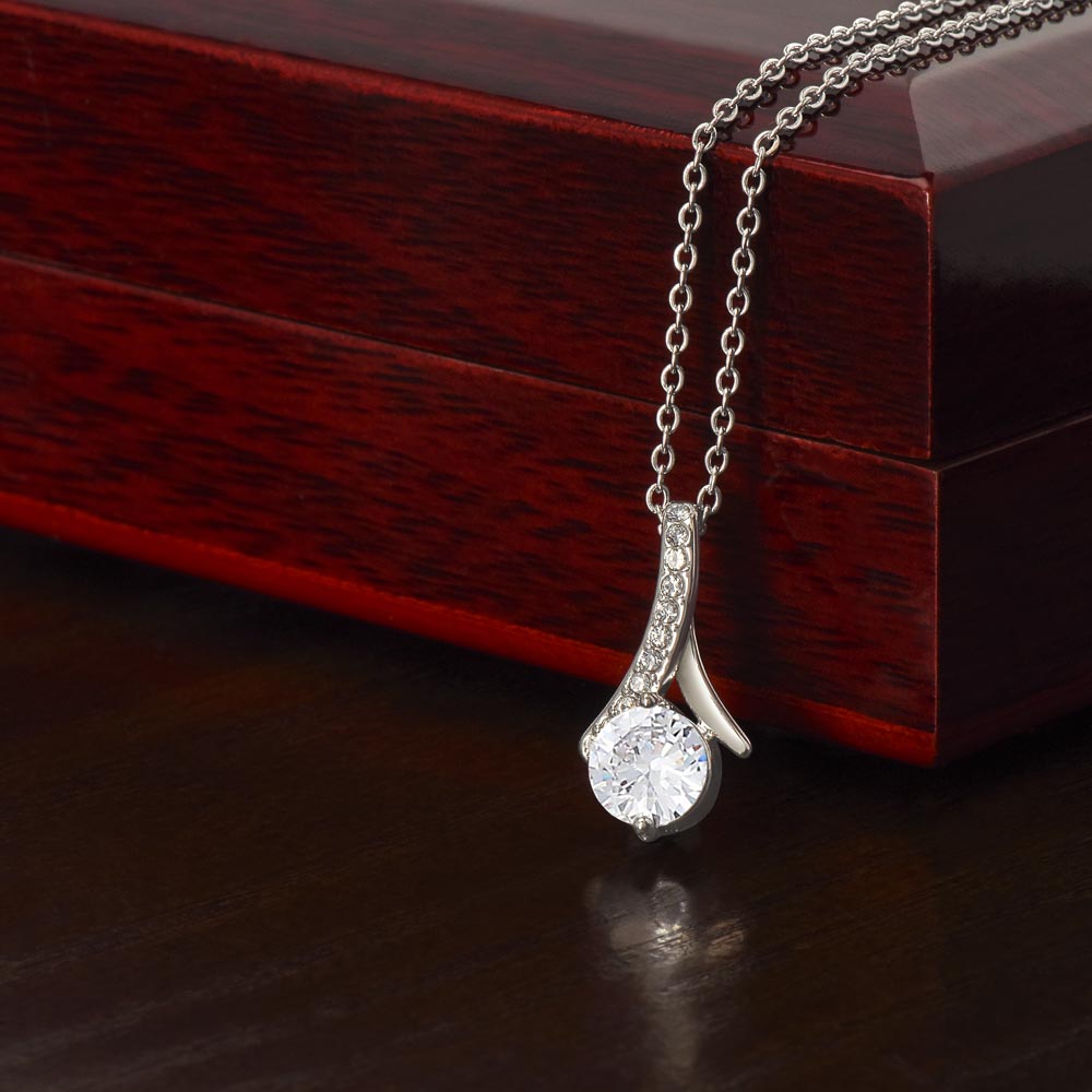 Custom Valentine's Day Necklace + Personalized Card Set | Gift for Girlfriend Wife Anniversary Birthday