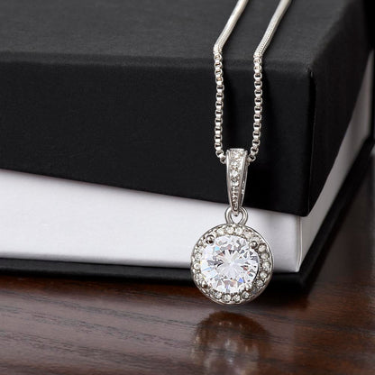 Personalized Valentine's Day Necklace with Custom Card - Romantic Jewelry | Wife Girlfriend Anniversary Mom