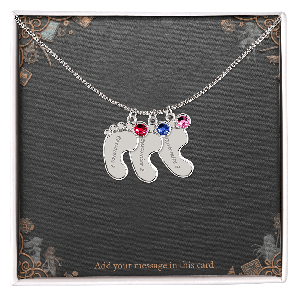 Engraved Valentine's Day Necklace with Custom Love Message Card | Gift for Husband Boyfriend Anniversary