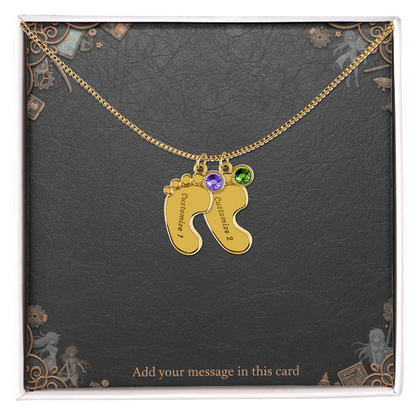 Engraved Valentine's Day Necklace with Custom Love Message Card | Gift for Husband Boyfriend Anniversary