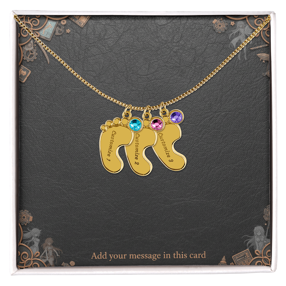 Engraved Valentine's Day Necklace with Custom Love Message Card | Gift for Husband Boyfriend Anniversary
