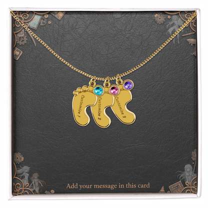 Engraved Valentine's Day Necklace with Custom Love Message Card | Gift for Husband Boyfriend Anniversary