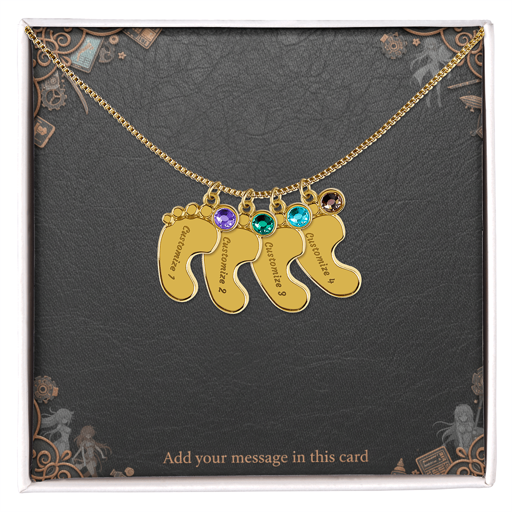 Engraved Valentine's Day Necklace with Custom Love Message Card | Gift for Husband Boyfriend Anniversary