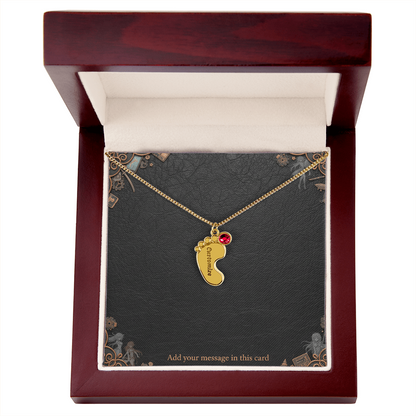 Engraved Valentine's Day Necklace with Custom Love Message Card | Gift for Husband Boyfriend Anniversary