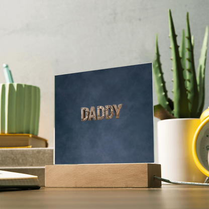 SQUARE PLAQUE father's day