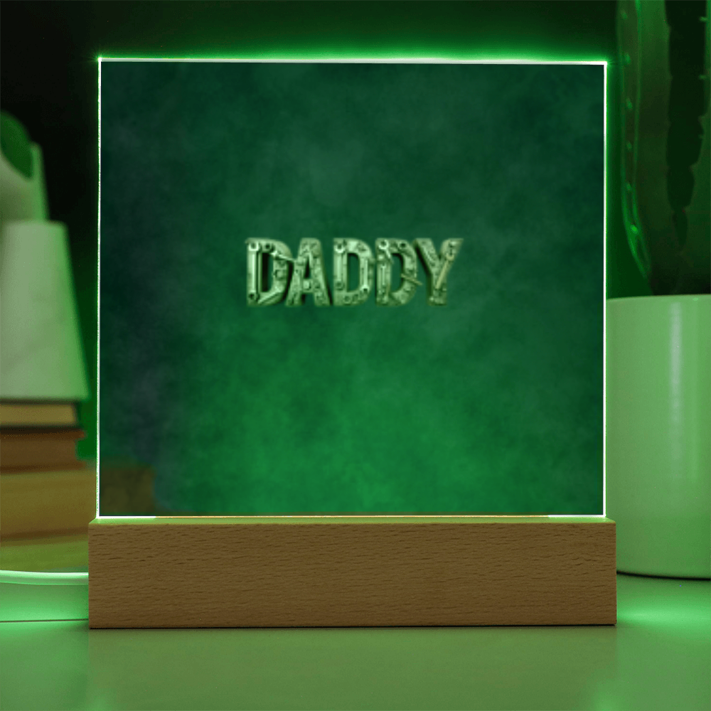 SQUARE PLAQUE father's day