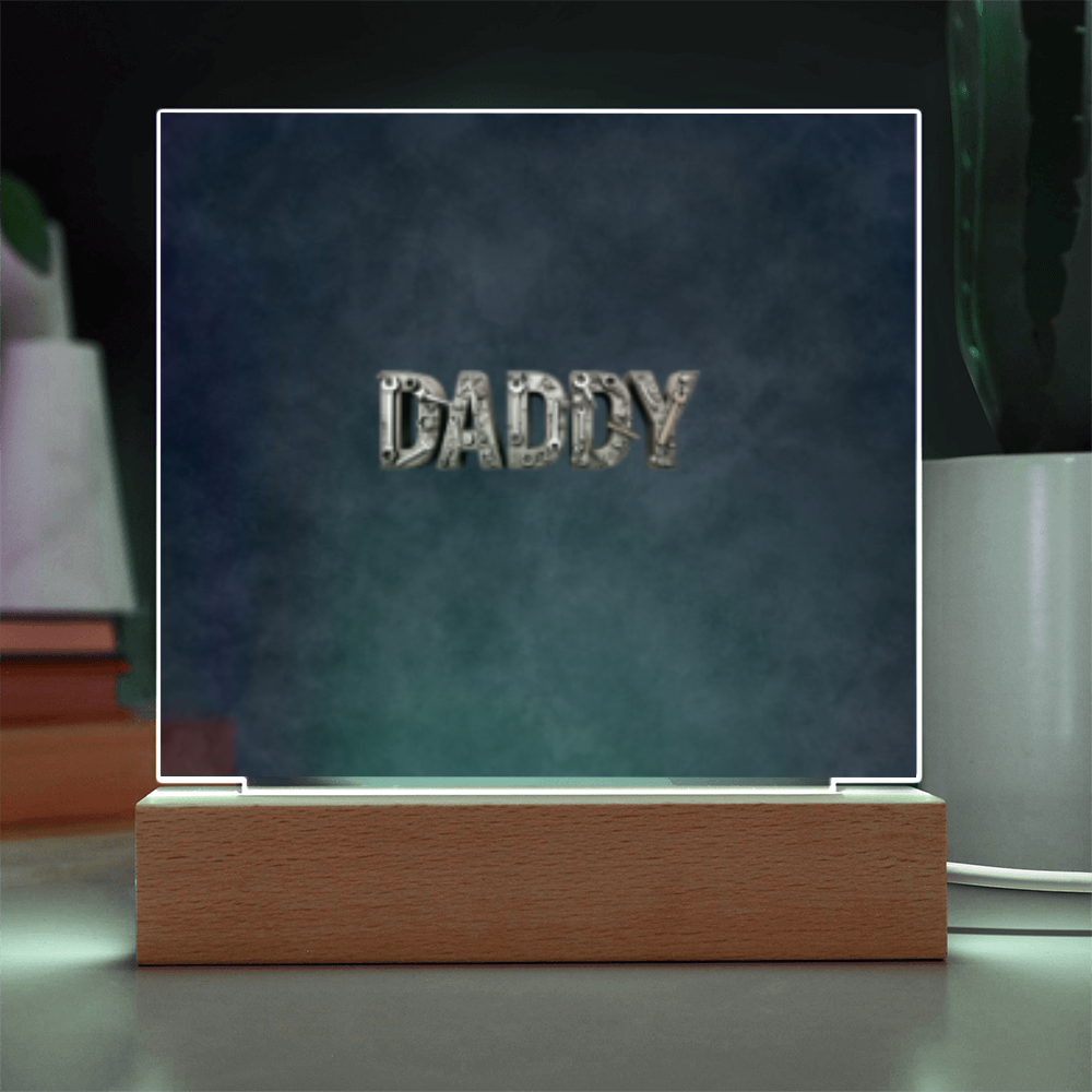 SQUARE PLAQUE father's day