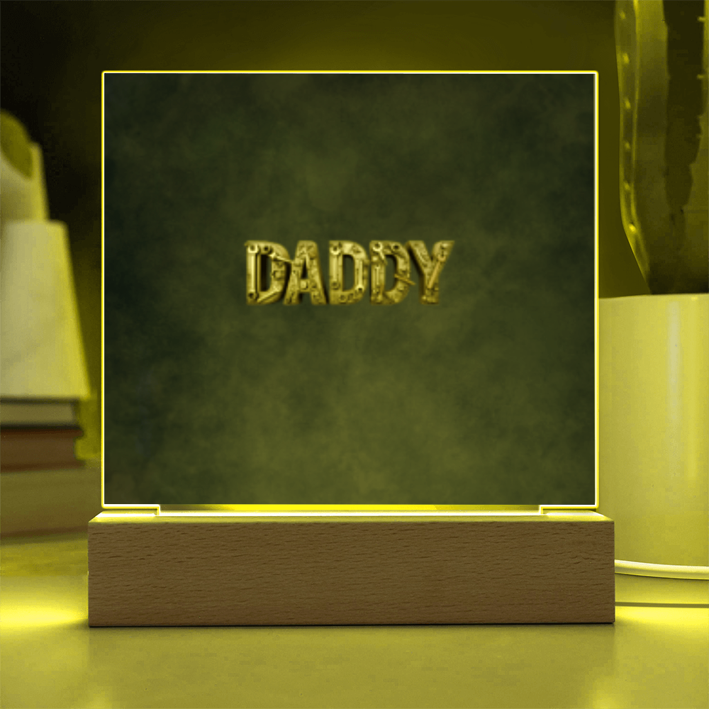 SQUARE PLAQUE father's day