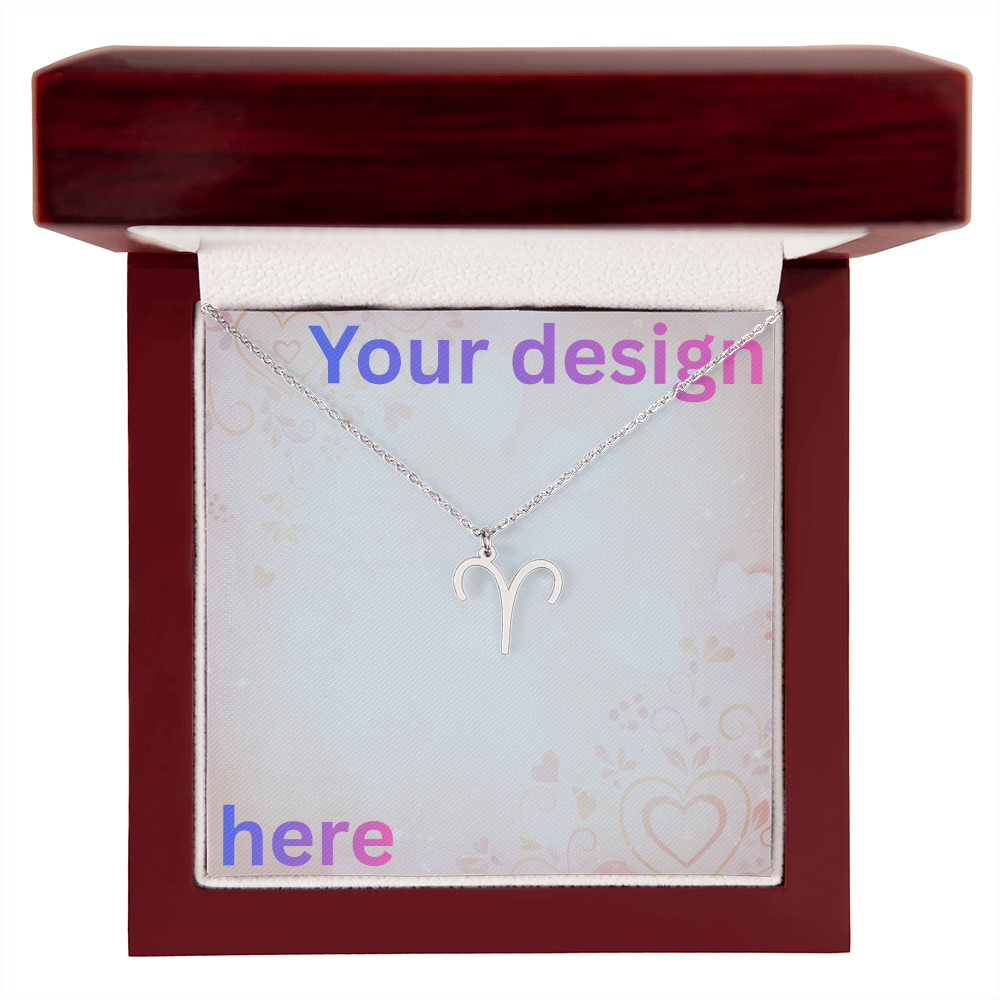 Personalized Valentine's Day Necklace with Custom Message Card | Gift for Wife Girlfriend Anniversary