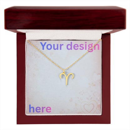 Personalized Valentine's Day Necklace with Custom Message Card | Gift for Wife Girlfriend Anniversary