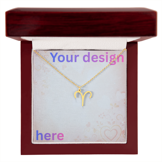 Personalized Valentine's Day Necklace with Custom Message Card | Gift for Wife Girlfriend Anniversary