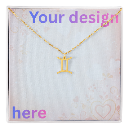 Personalized Valentine's Day Necklace with Custom Message Card | Gift for Wife Girlfriend Anniversary