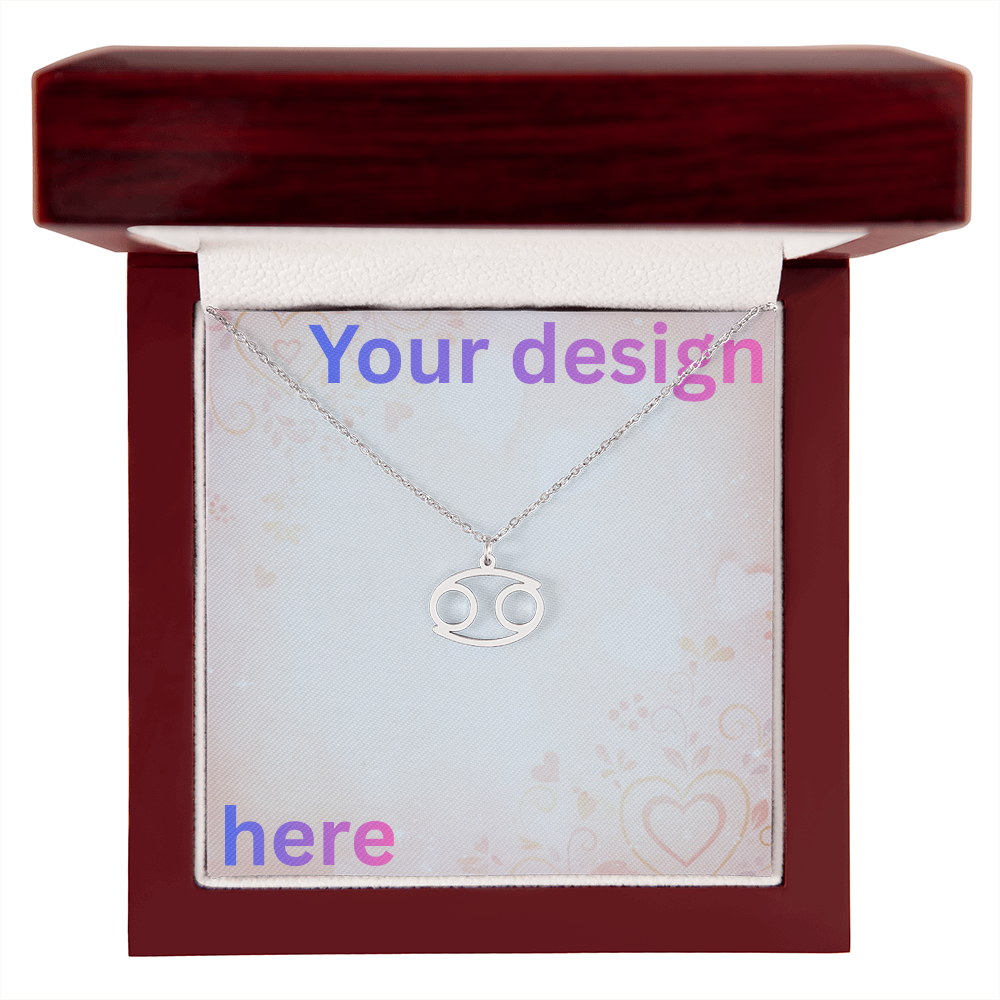 Personalized Valentine's Day Necklace with Custom Message Card | Gift for Wife Girlfriend Anniversary
