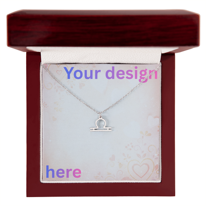 Personalized Valentine's Day Necklace with Custom Message Card | Gift for Wife Girlfriend Anniversary