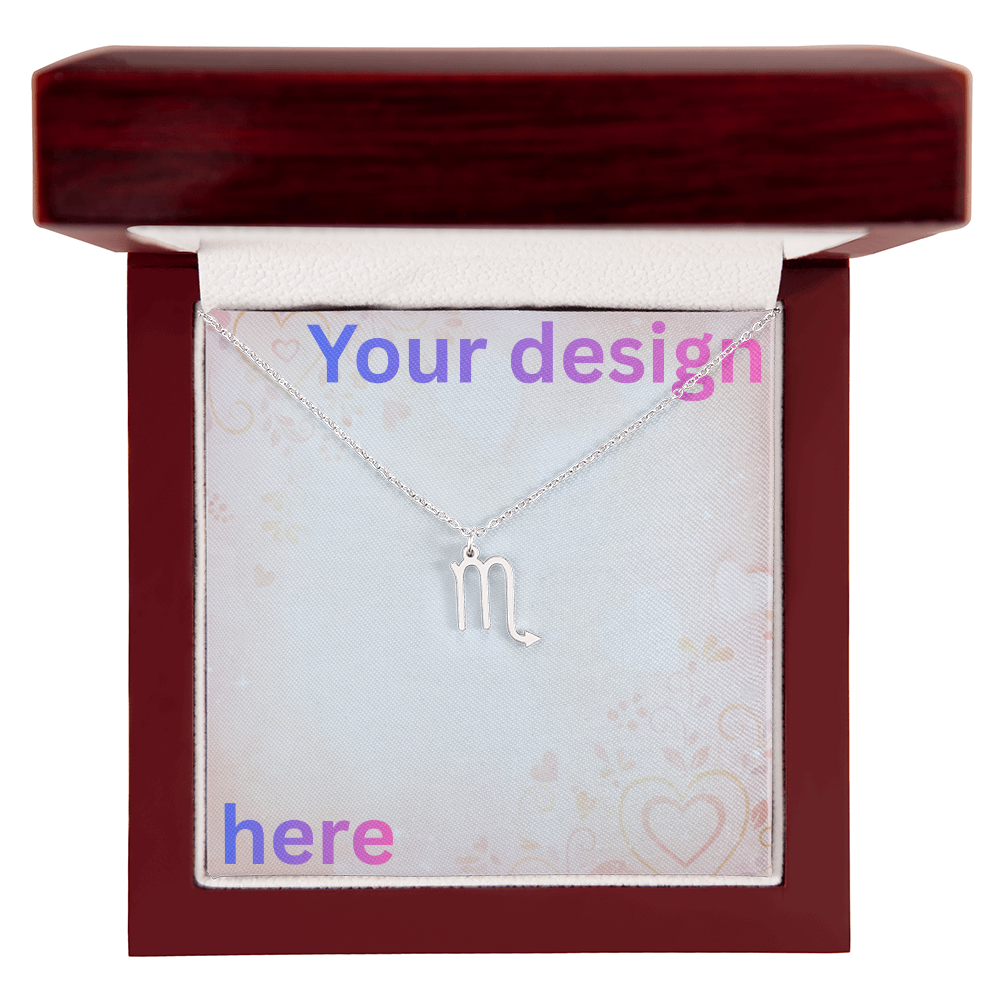 Personalized Valentine's Day Necklace with Custom Message Card | Gift for Wife Girlfriend Anniversary