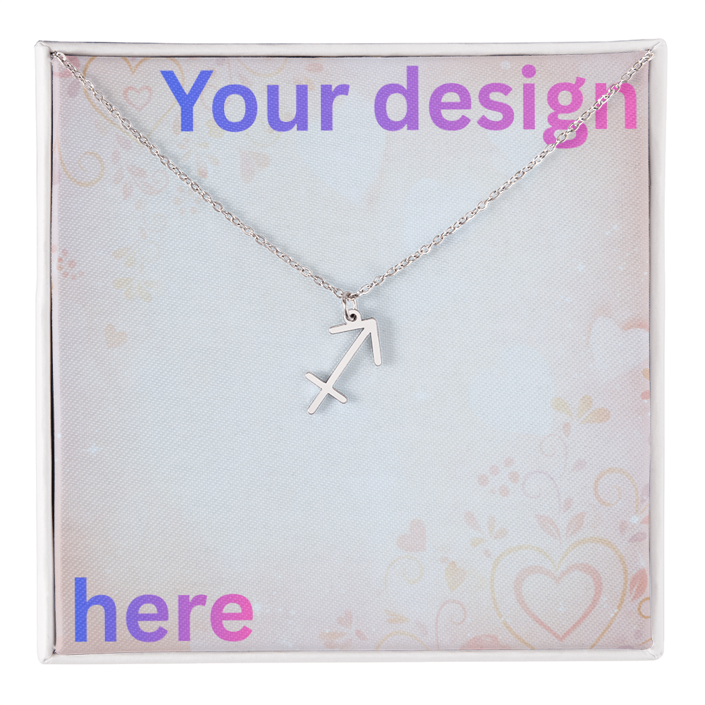Personalized Valentine's Day Necklace with Custom Message Card | Gift for Wife Girlfriend Anniversary