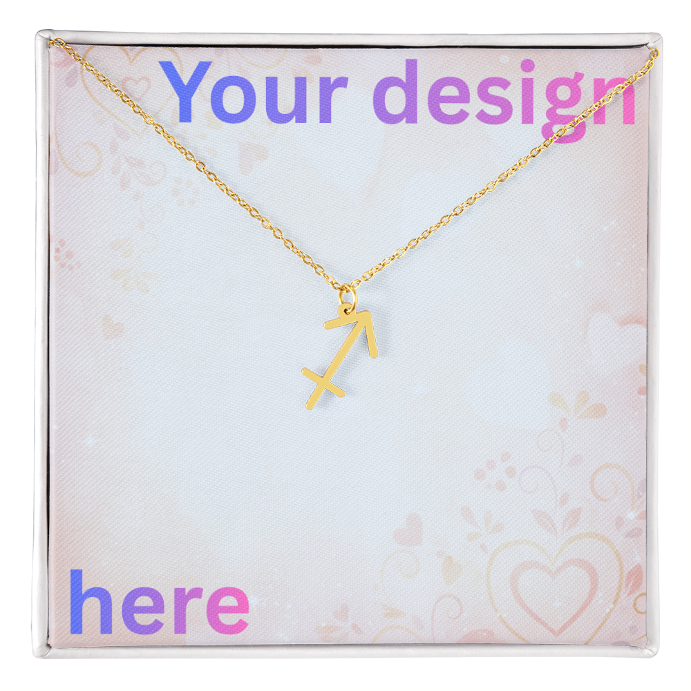 Personalized Valentine's Day Necklace with Custom Message Card | Gift for Wife Girlfriend Anniversary