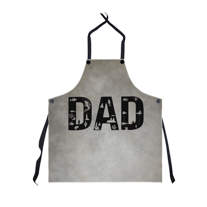 Dad's Denim Apron for Grilling and BBQ - Perfect Father's Day Gift