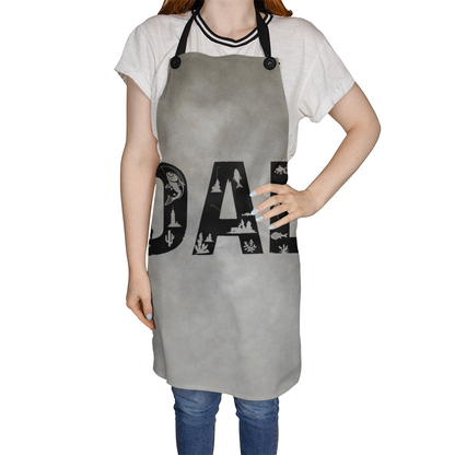 Dad's Denim Apron for Grilling and BBQ - Perfect Father's Day Gift