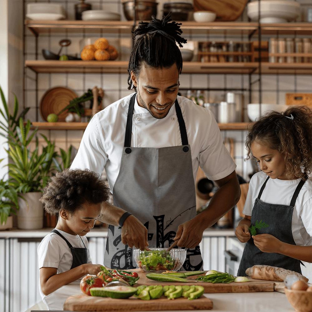 Dad's Denim Apron for Father's Day - Stylish Cooking and BBQ Apron