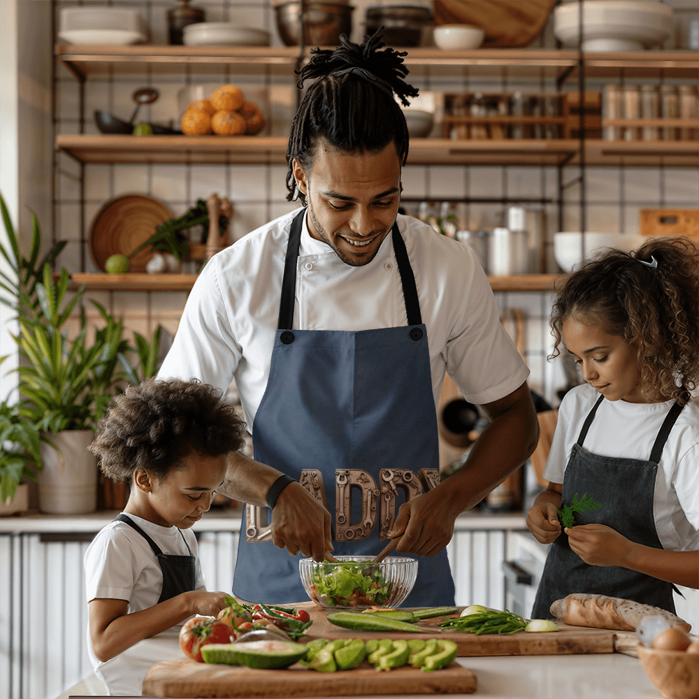 Dad's BBQ Apron - Stylish Cooking Apron for Fathers Day