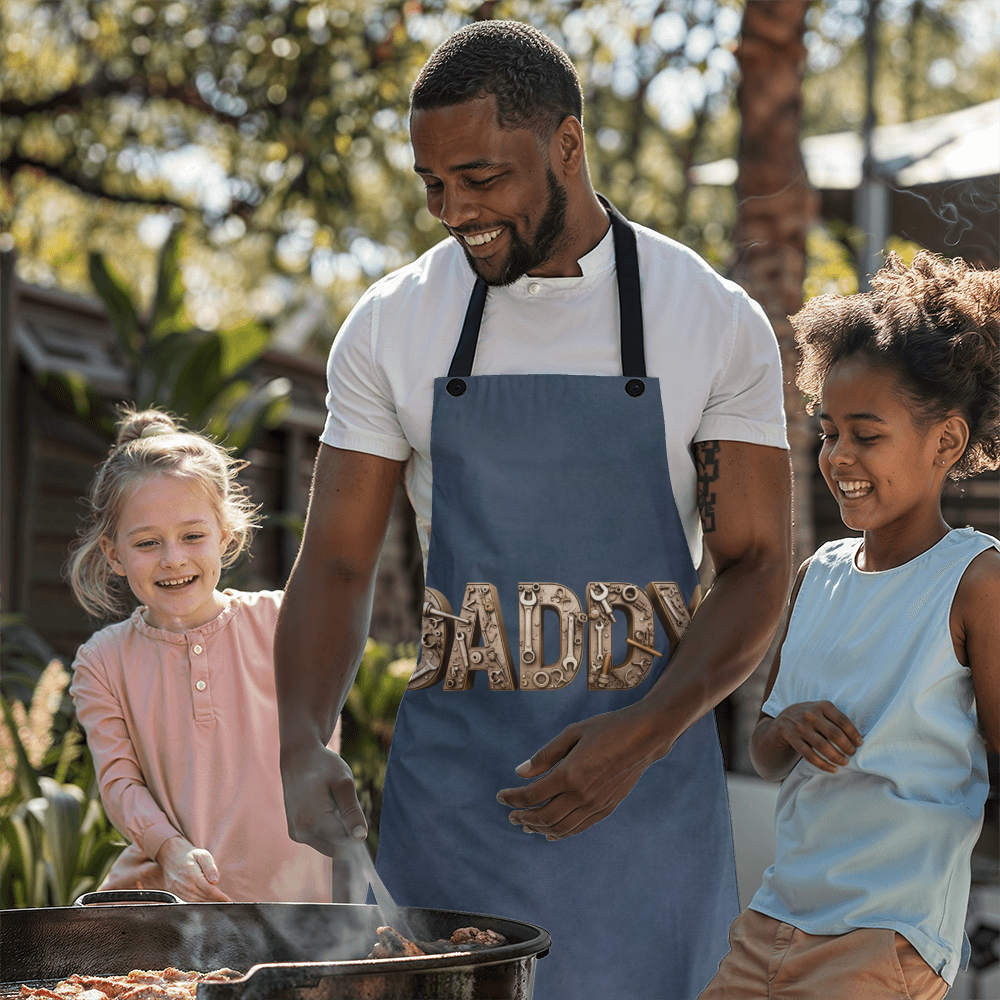 Dad's BBQ Apron - Stylish Cooking Apron for Fathers Day