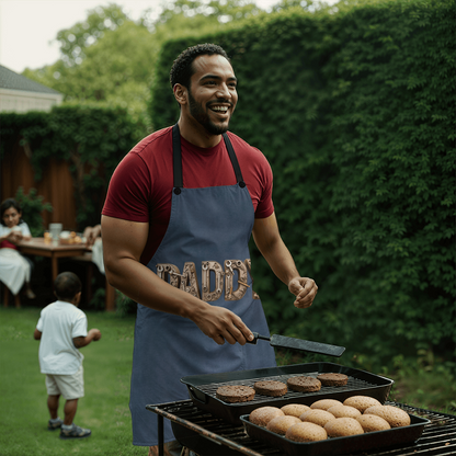 Dad's BBQ Apron - Stylish Cooking Apron for Fathers Day