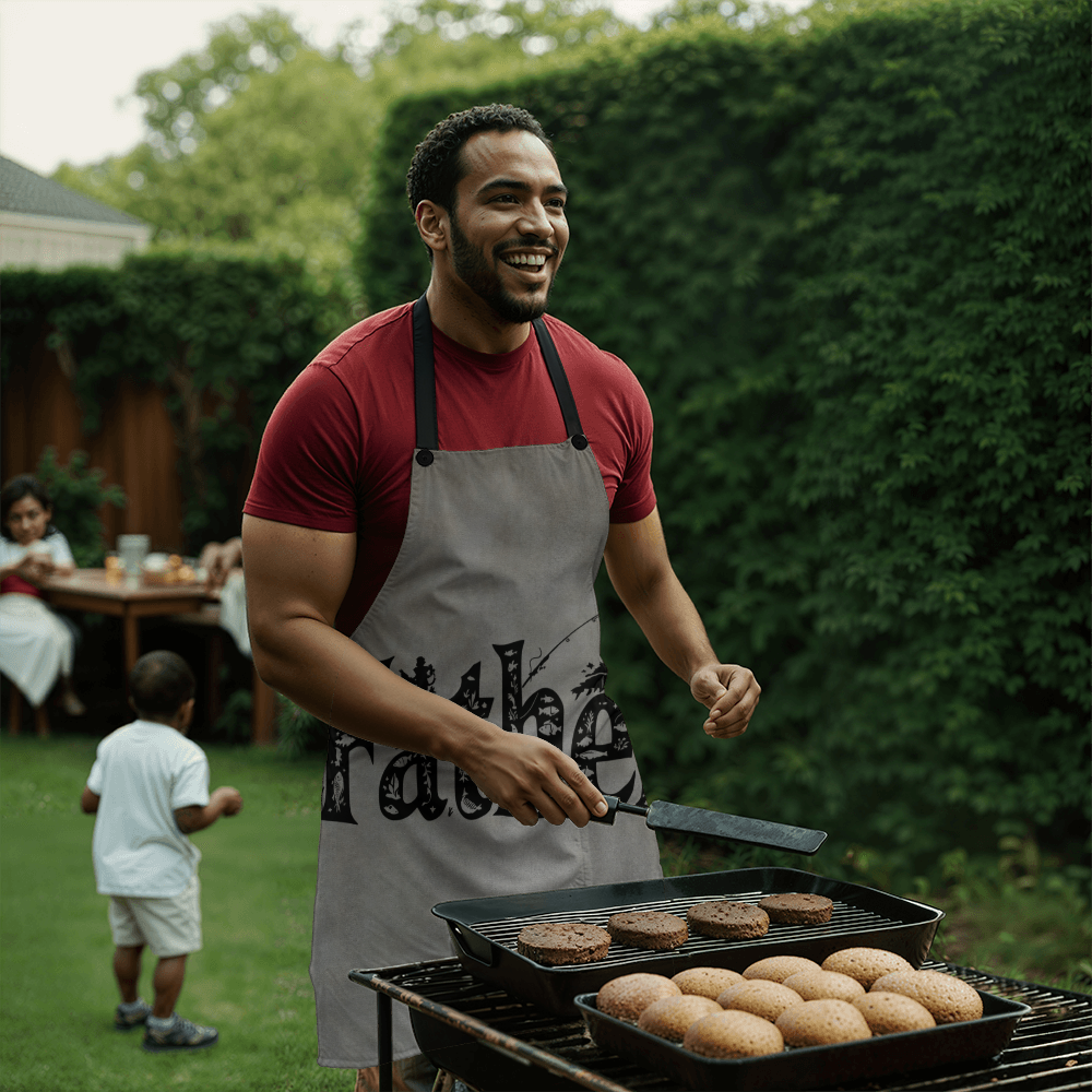 Dad's Denim Apron for Father's Day - Stylish Cooking and BBQ Apron