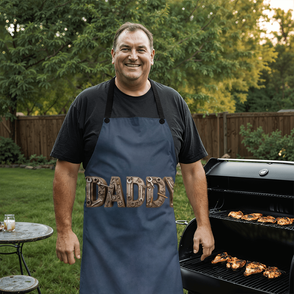Dad's BBQ Apron - Stylish Cooking Apron for Fathers Day