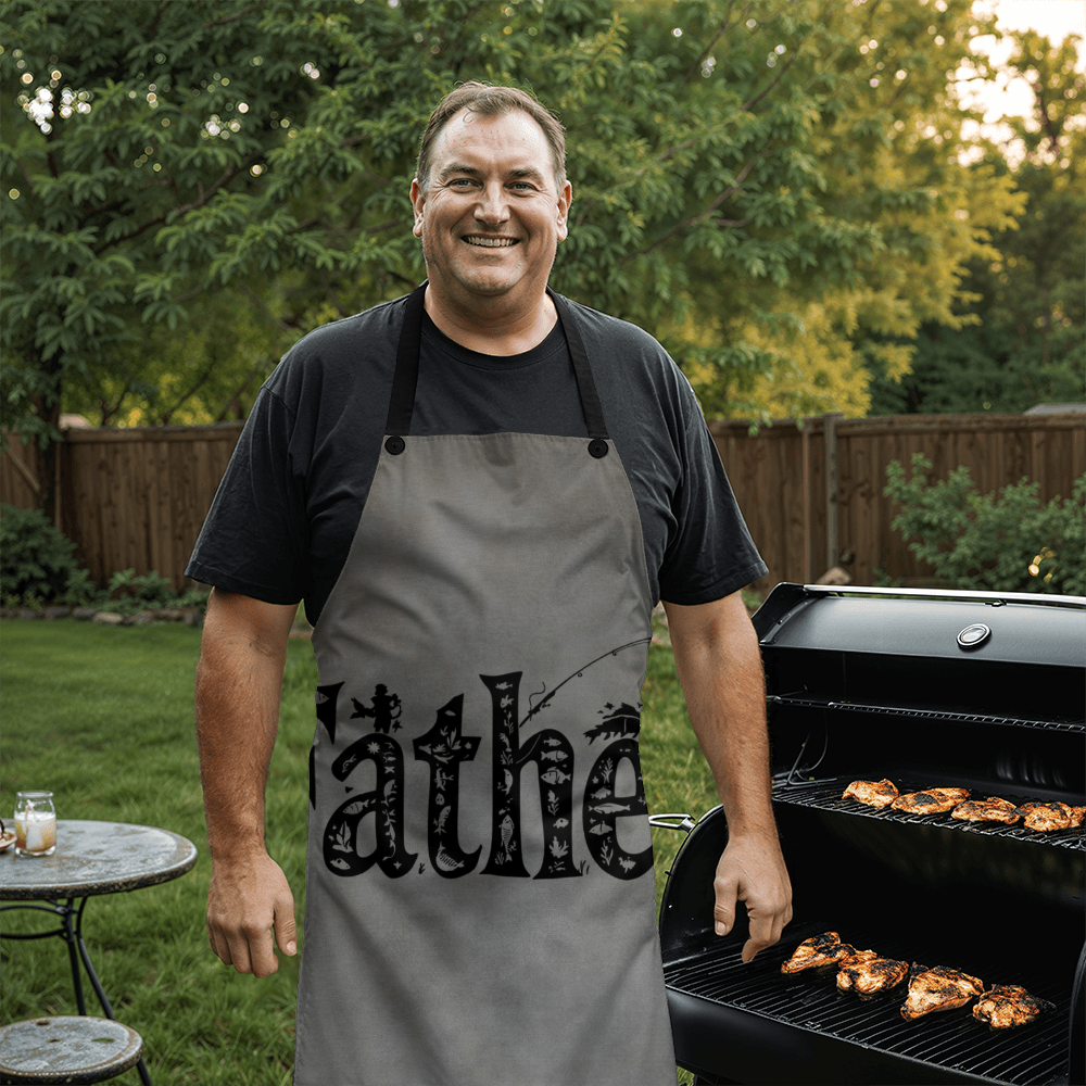 Dad's Denim Apron for Father's Day - Stylish Cooking and BBQ Apron