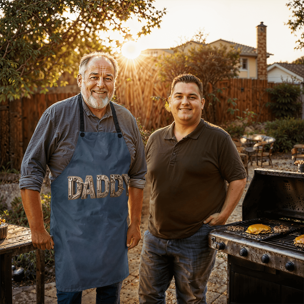 Dad's BBQ Apron - Stylish Cooking Apron for Fathers Day