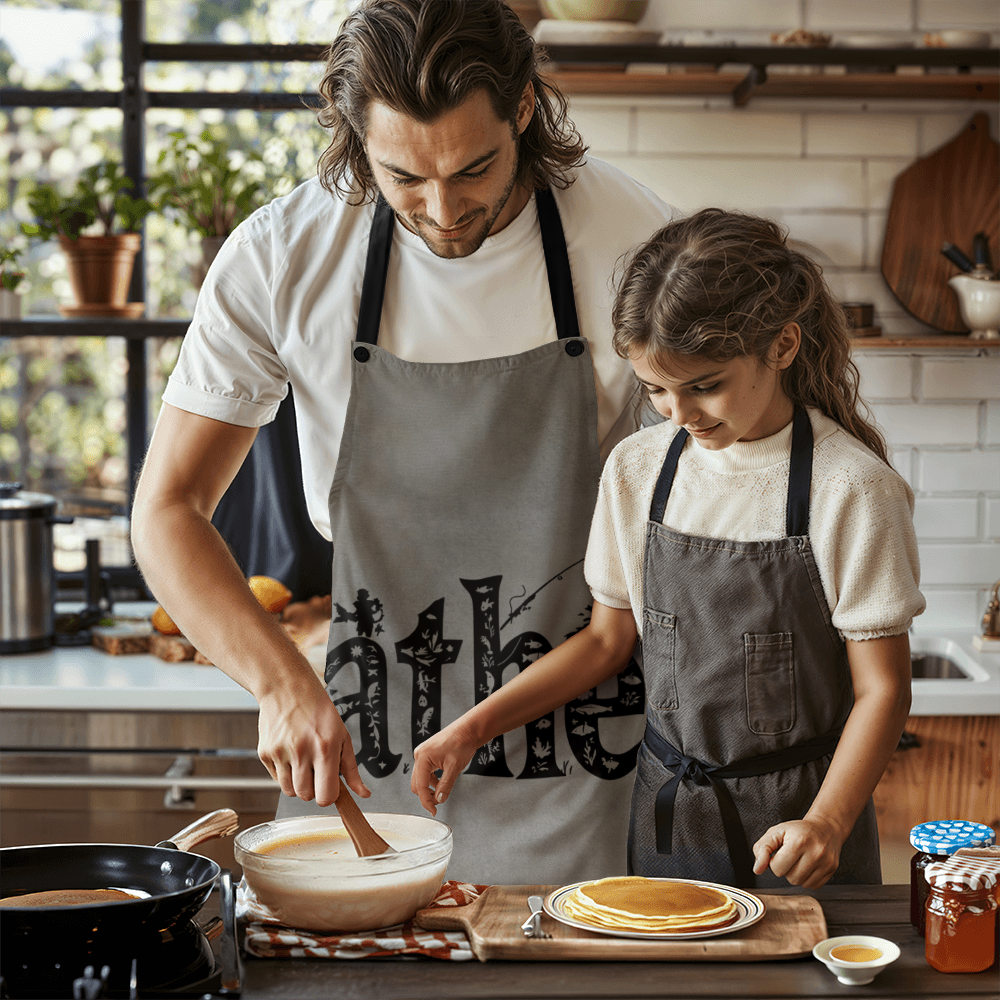 Dad's Denim Apron for Father's Day - Stylish Cooking and BBQ Apron