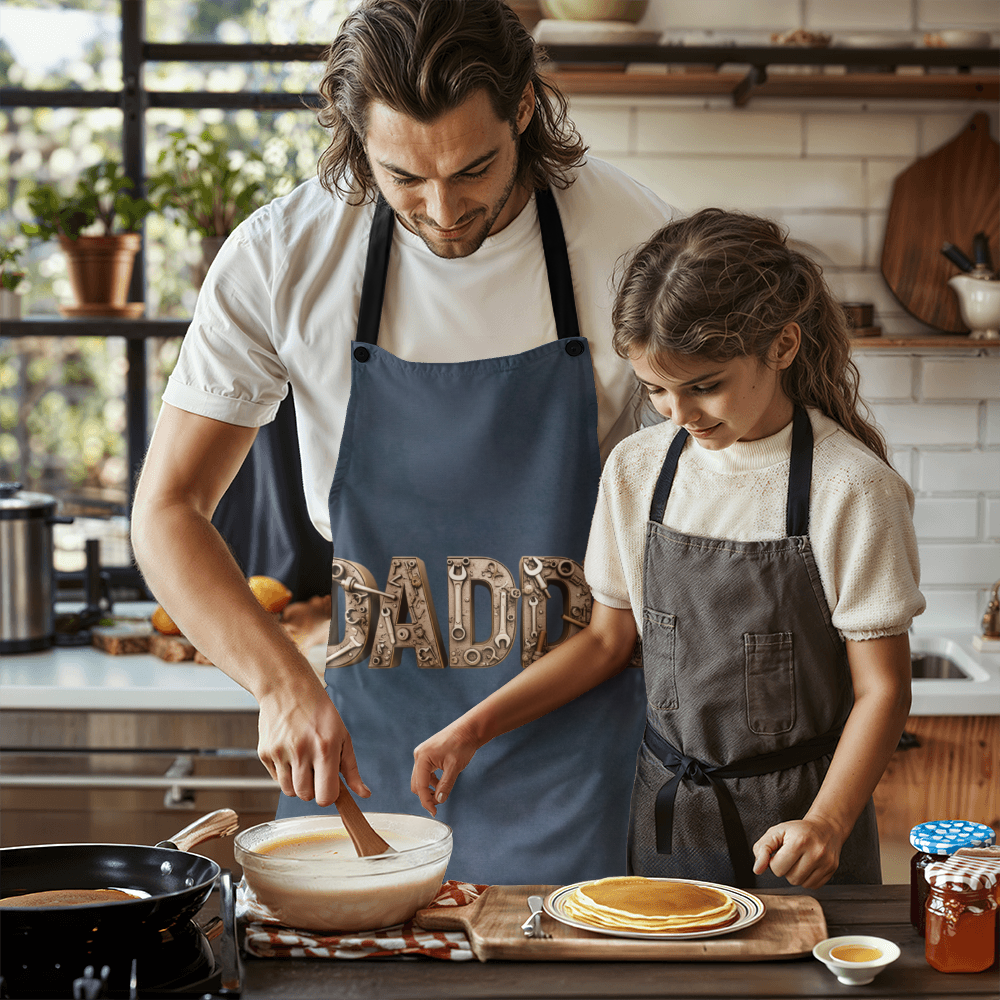 Dad's BBQ Apron - Stylish Cooking Apron for Fathers Day