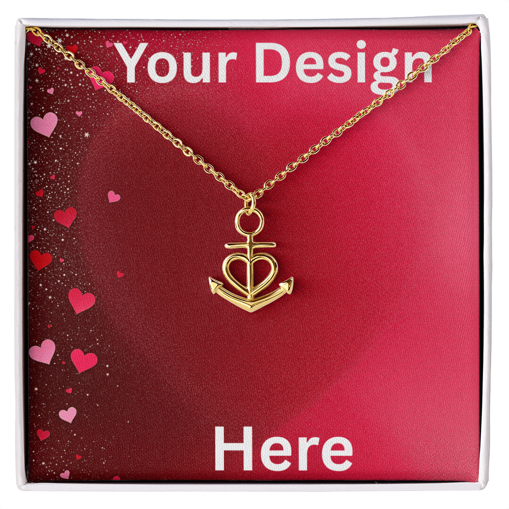 Personalized Valentine's Day Necklace Gift Set with Custom Love Card | Wife Girlfriend Anniversary