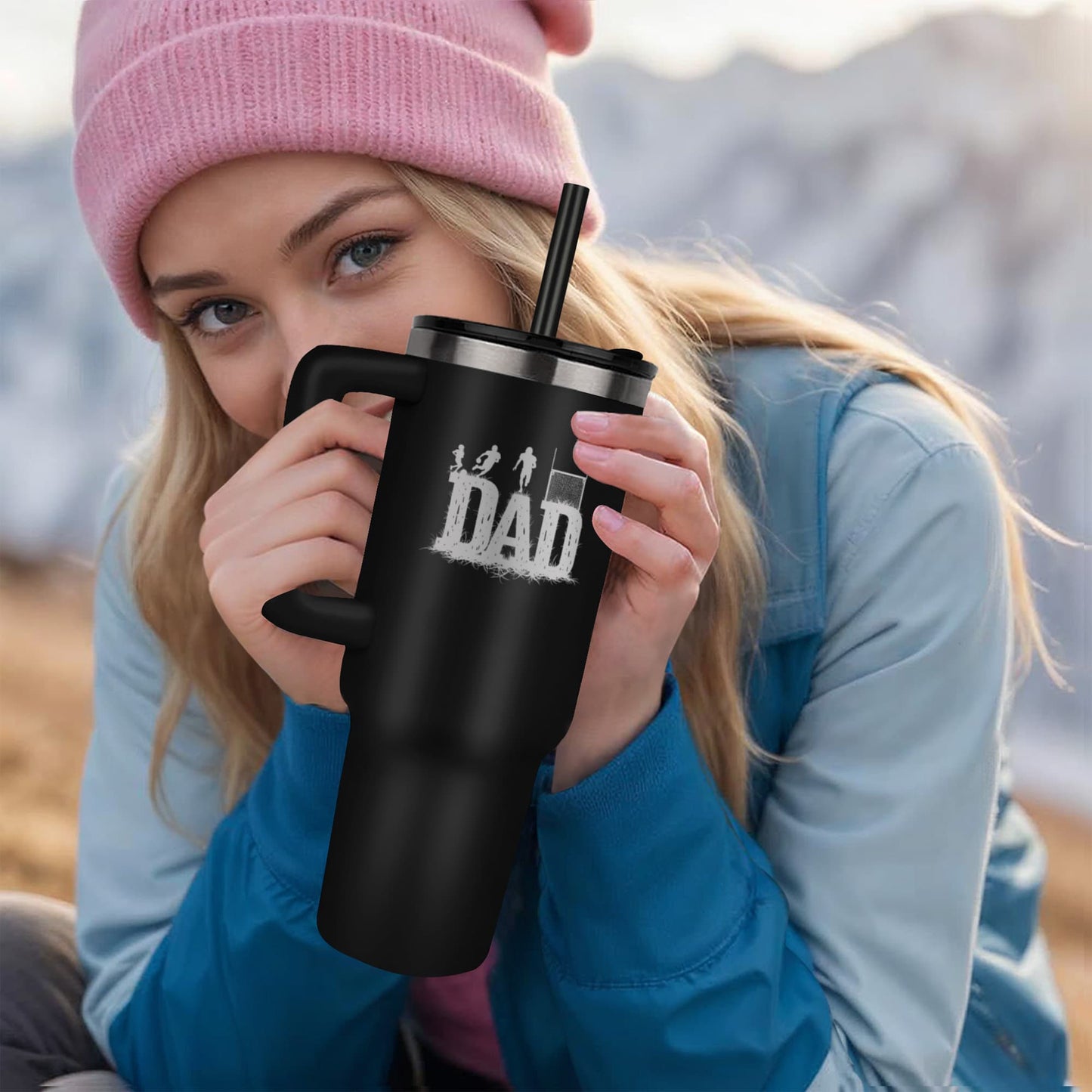 Custom Father's day gifts Tumbler Football 24+ice