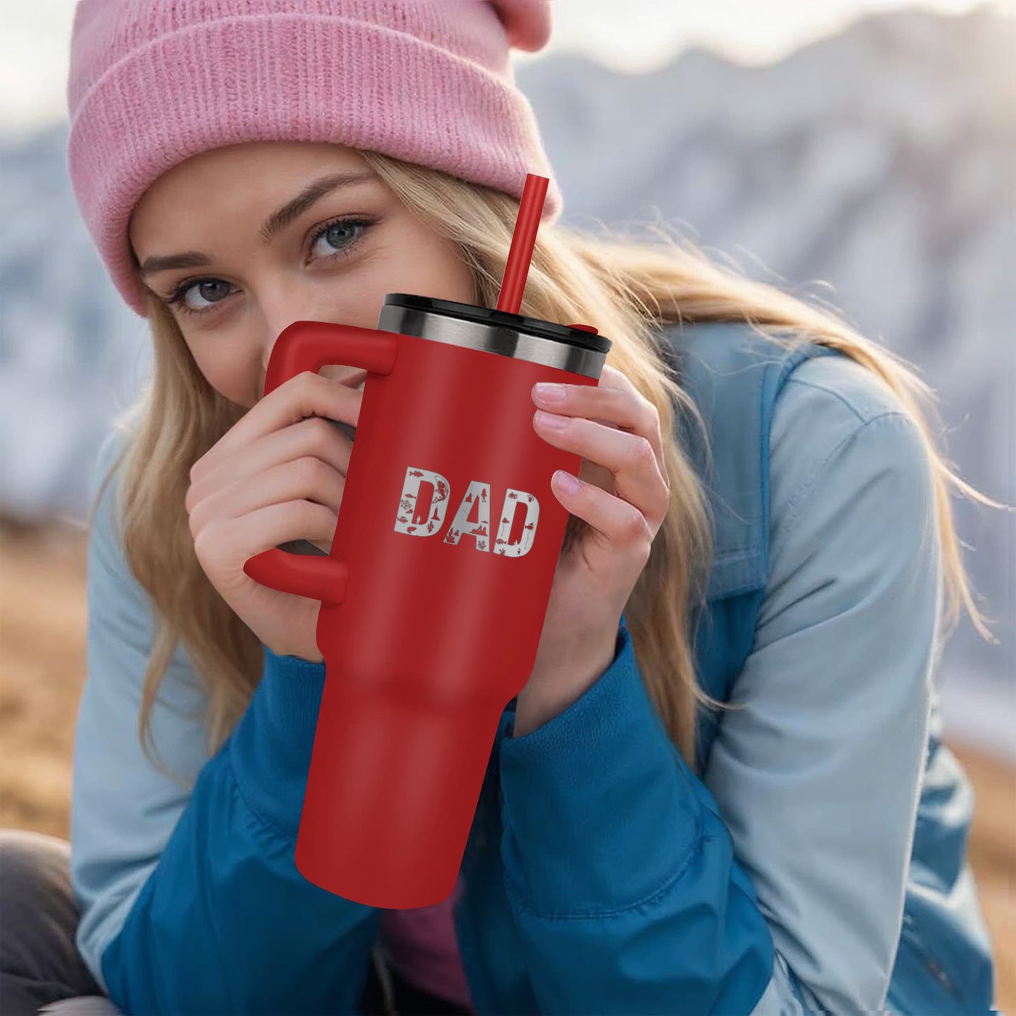 Custom Father's day gifts Tumbler Fishing  24+ice