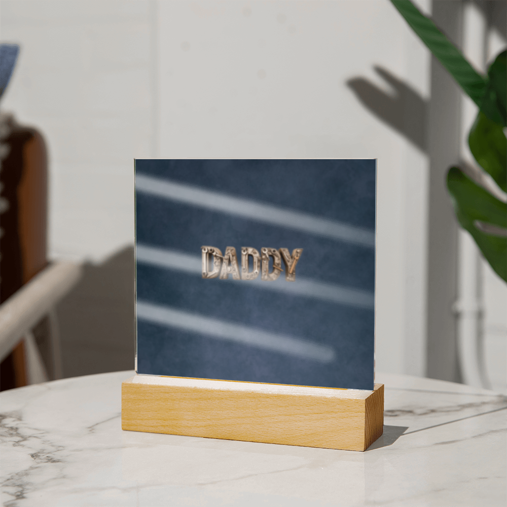 SQUARE PLAQUE father's day