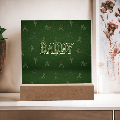 SQUARE PLAQUE father's day