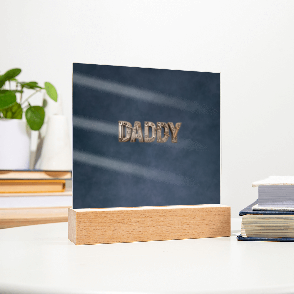 SQUARE PLAQUE father's day
