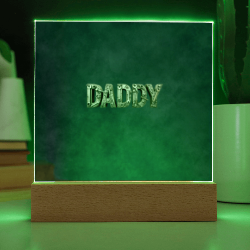 SQUARE PLAQUE father's day