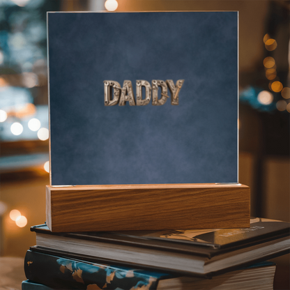 SQUARE PLAQUE father's day