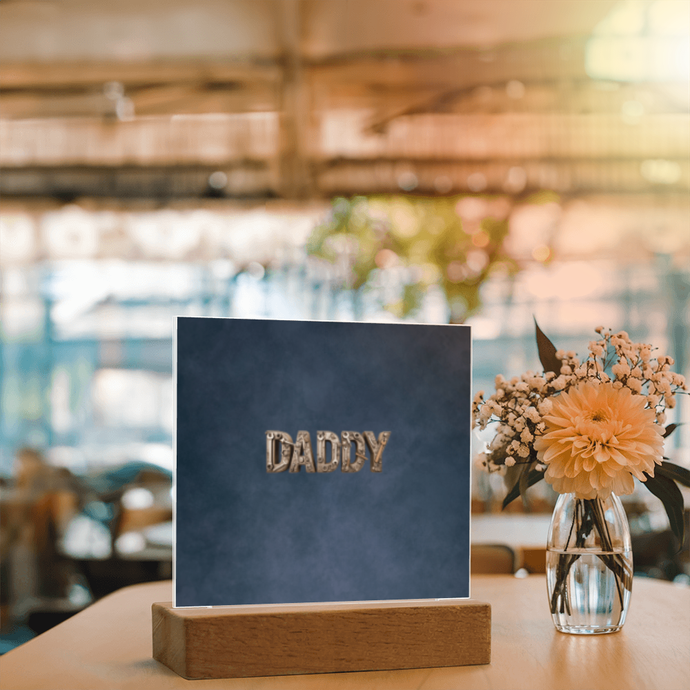 SQUARE PLAQUE father's day