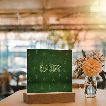 SQUARE PLAQUE father's day