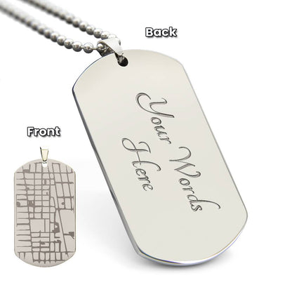 Engraved Valentine's Day Necklace with Custom Love Message Card | Gift for Husband Boyfriend Anniversary