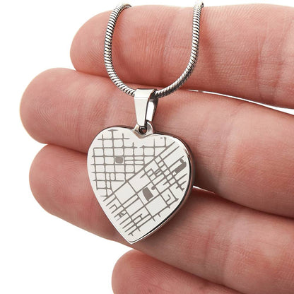 Engraved Valentine's Day Necklace with Custom Love Message Card | Gift for Husband Boyfriend Anniversary