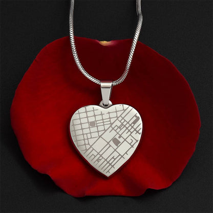 Engraved Valentine's Day Necklace with Custom Love Message Card | Gift for Husband Boyfriend Anniversary